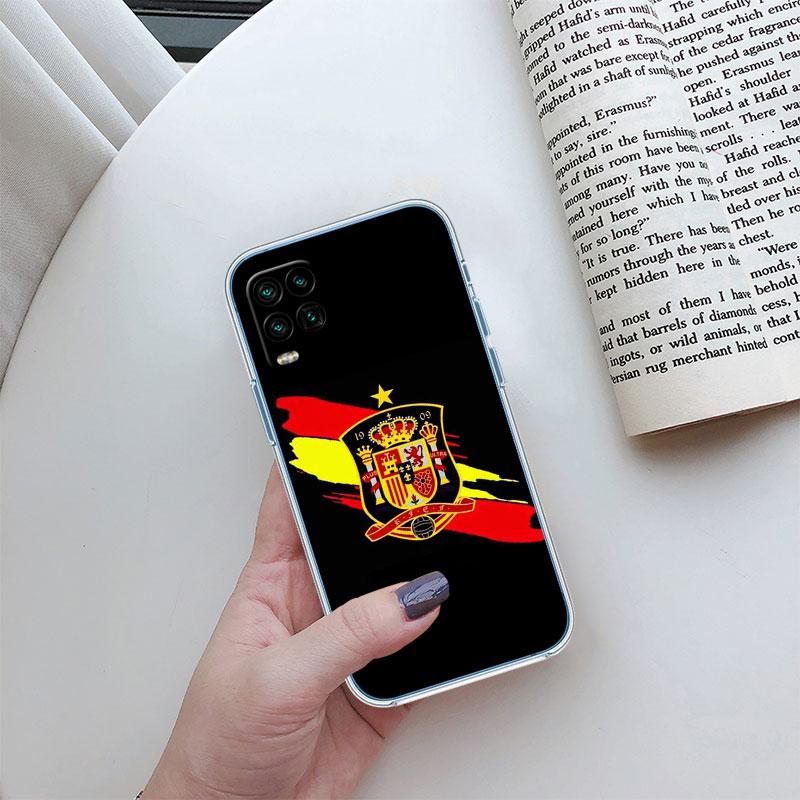 Spain Flag Transparent Phone Case for Motorola Moto E22I E22S E22 E32 E40 E7 E7I G Plus Power Play Stylus G22 G14