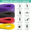 4 Pcs Set Bands with Stackable Tension Exercise and Pull Up Assist Bands for Muscle Training Workout Fitness Shaping TPE