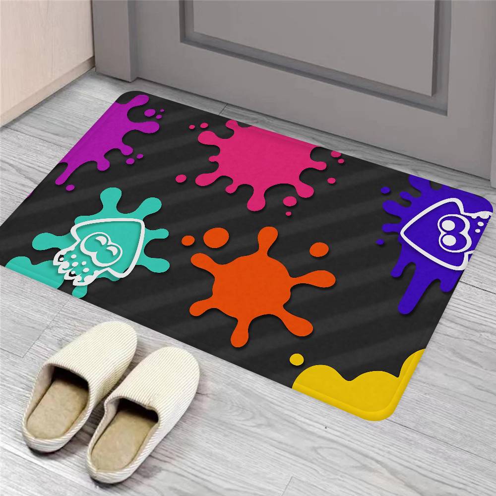 Competitive Game S-Splatoon PVP Kitchen Mat Kids Room Bedroom Decoration Balcony Anti-Slip Doormat Living Room Alfombra