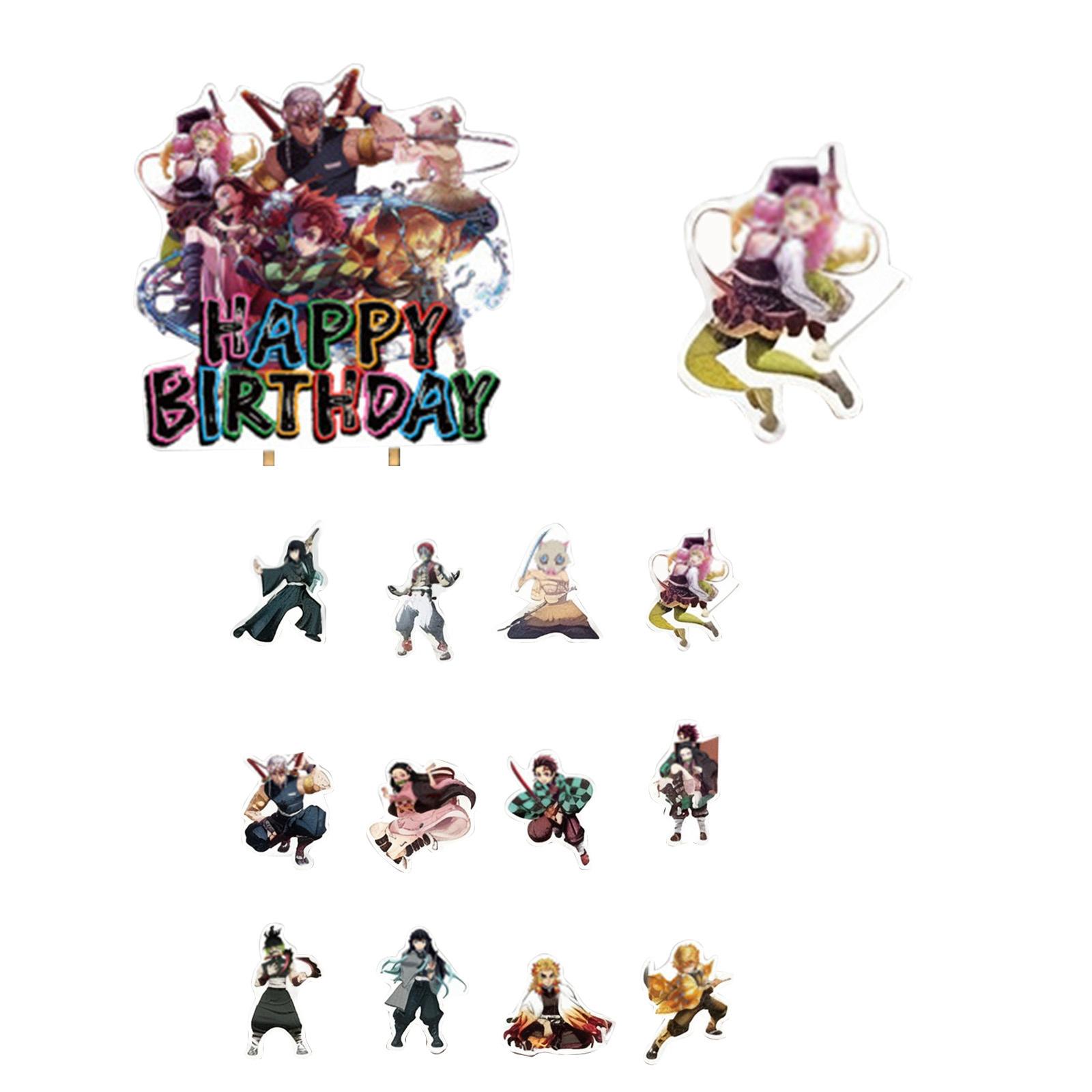 

Набор одноразовой посуды для украшения вечеринки в стиле аниме подходит для дней рождения и посиделок. One Size белый