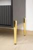 Furniture leg Pin gold chrome designer leg 15 cm