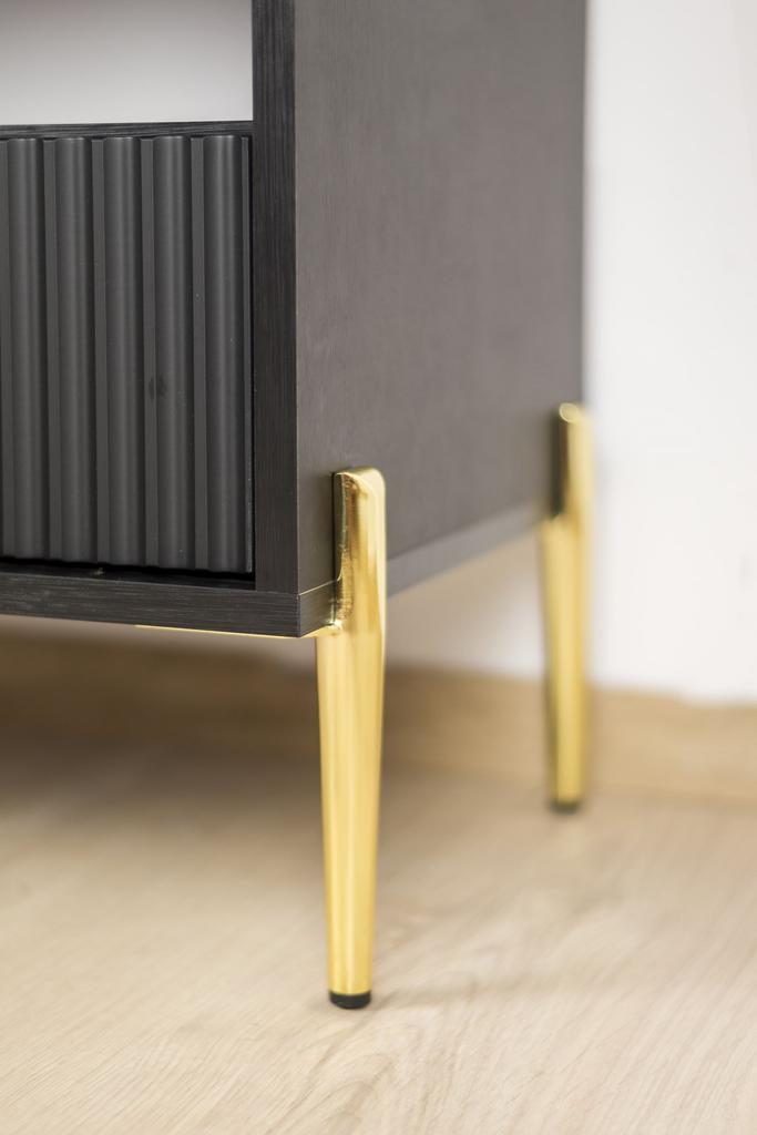 Furniture leg Pin gold chrome designer leg 15 cm