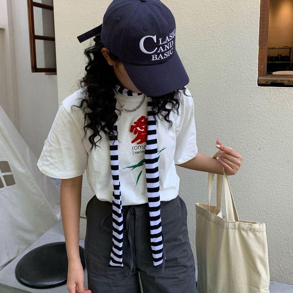 Collocation Clothing Accessories Y2K Striped Scarf Harajuku Style Shawl Long Scarves  Outdoor