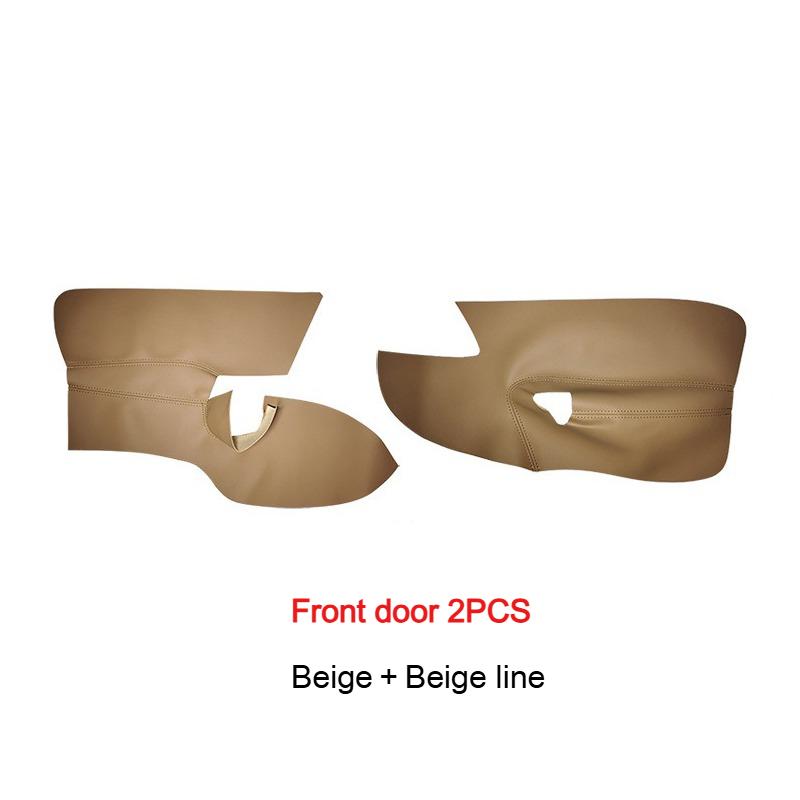 Microfiber Leather Car Door Handle Armrest Panel Cover For VW Golf 5 V MK5 Jetta 2006-2011 Only 4 Doors Car Interior Accessories