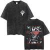 100% Cotton Washed Summer T Shirt Comfortable Fabric Hip Hop Style Streetwear Suitable Casual Urban Style Casual Outfits