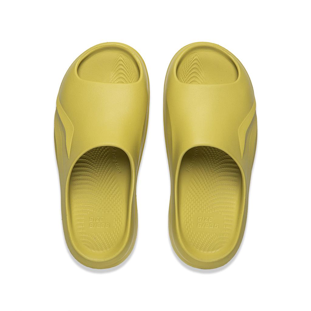 Li Ning Slide Slippers Unisex Green Beans Yellow AGAW007-11