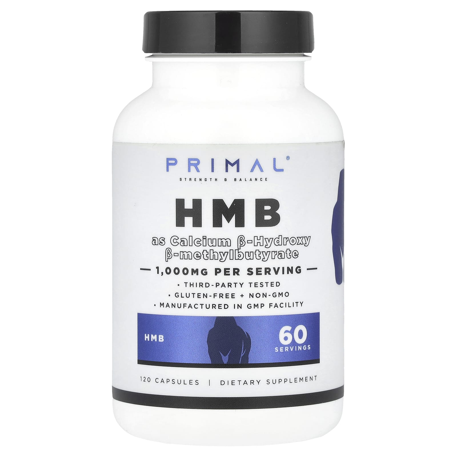 

PrePrimal, HMB, 1.000mg, 120 capsules (500mg per capsule)