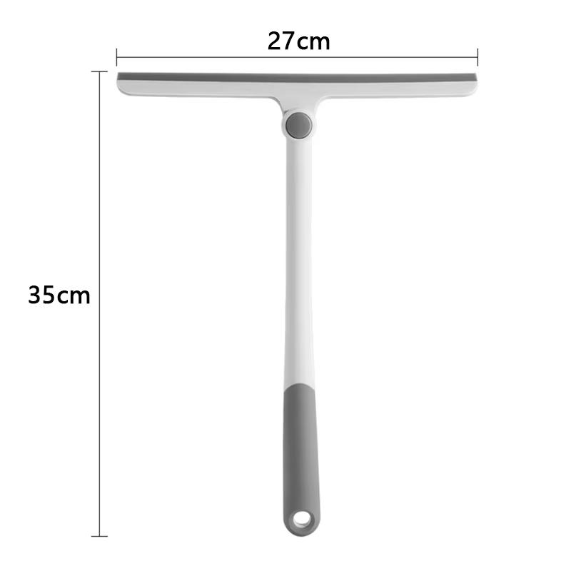 360° Rotatable Shower Squeegee Glass Wiper Scraper Squeegee Cleaner With Silicone Holder Bathroom Mirror Scraper Cleaning