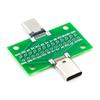 Dwustronne piny typu C z przodu i z tyłu płytki testowej 24P konwersja kabla danych USB3.1 z magistrali na gniazdo