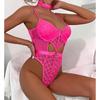 Erotic Lingerie Mesh See-through One-piece