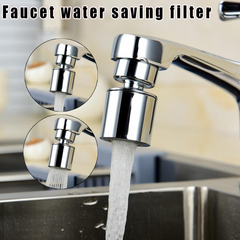 Kitchen Tap Head 360Degree Swivel Bubbler Sink Faucet Water Saving F-ilter Sprayer Home