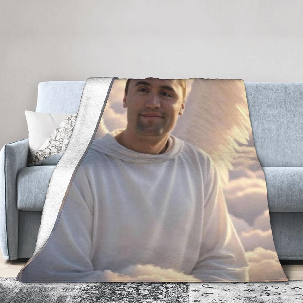Charlie Kirk Angelic Advocate Throw Blanket for Couch Soft Cozy Plush Blanket 50x60 Inches Multiple Sizes Bedspread All Seasons
