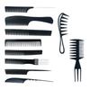 10-Piece Hairdressing Comb Set: Massage, Straightening & Cutting Combs, Plastic
