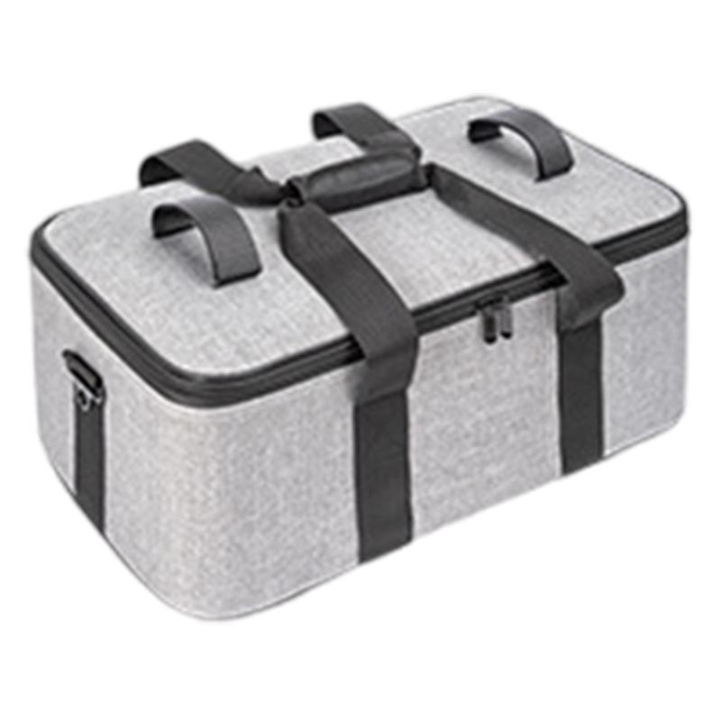 Portable Camera Bag Storage Holder Case for Photography Lighting Equipment Double Zippers Closure with Internal Dividers