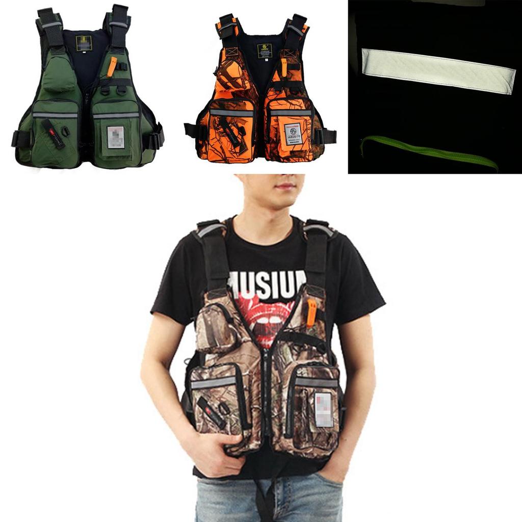 Verstellbare Auftriebs-Segel-Kajak-Kanu-Fliegenfischer-Rettungsweste mit Mehreren Taschen**
