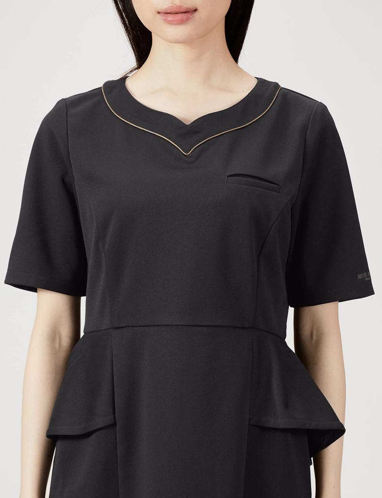 Dress for Industrial MK0050 Black LL [Michelle Cran] Women's [Anti-transparent/Anti-static/Stretch/Anti-bacterial/Easy Care/Suitable Washing] C-10