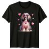 Afghan Hound Dog Heart Sunglasses Bubblegum Animals Unisexs Unisexs Graphic Tee