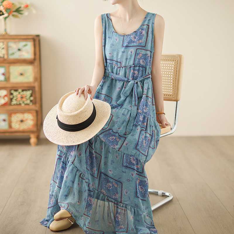 

Женское хлопковое платье с запахом 2XL