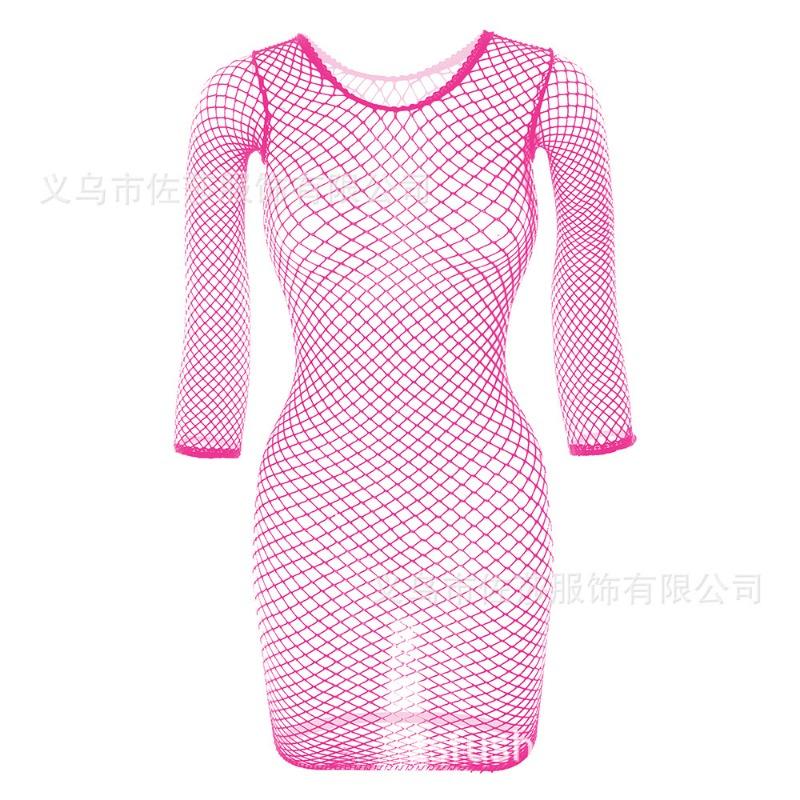 Sex underwear sexy fishing net perspective one-piece net socks suspender temptation hollow open one-piece stockings net