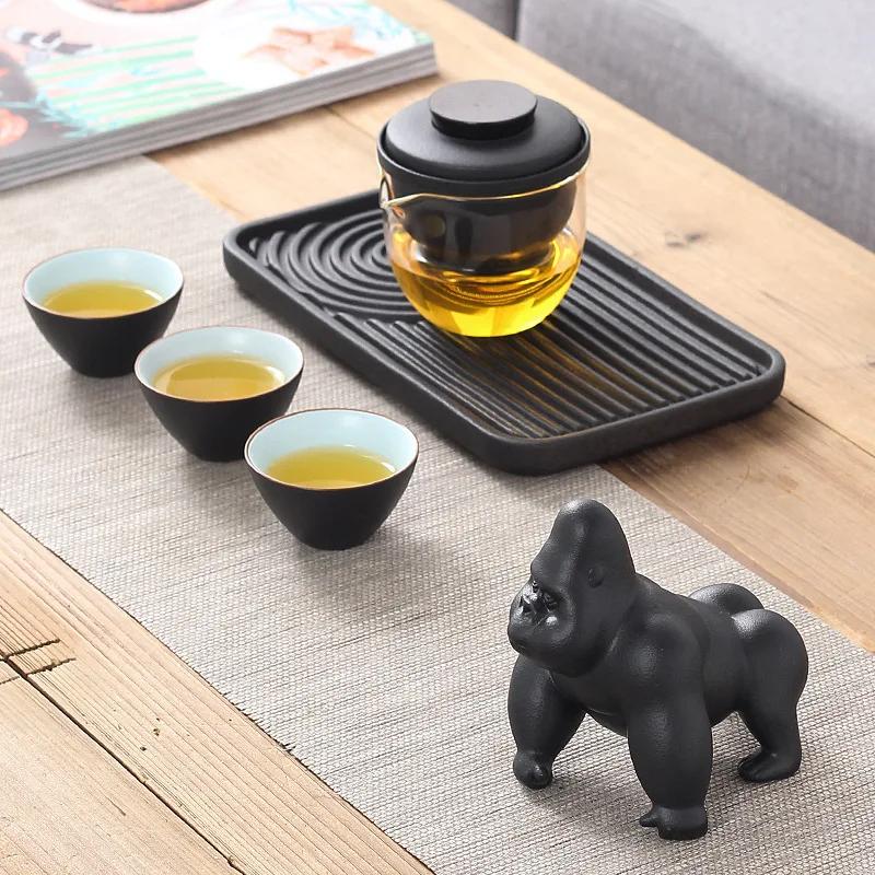 Tea Ceremony Accessories Creative Tea Pet Tea Table Ceramic Kung Fu Tea Table Diamond Personalized Tea Set Decoration