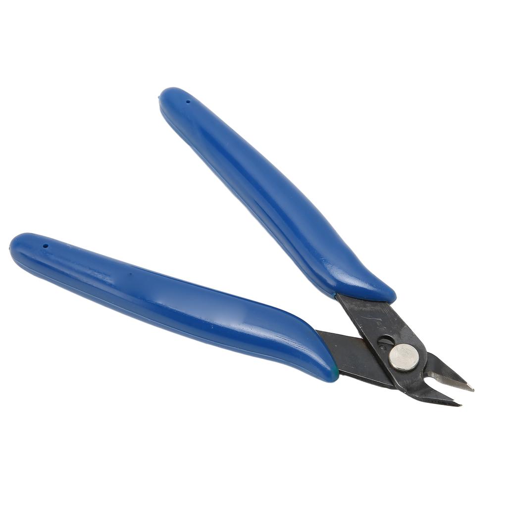 Crimp Pliers Anti Slip Blue Rubber Handle Diagonal Electronic Pliers DIY Jewelry Making Pliers