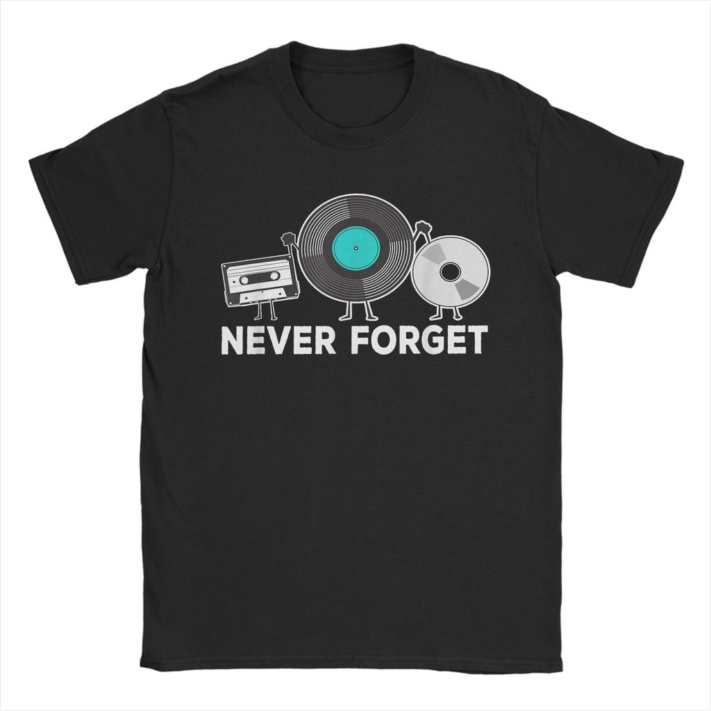 Vintage Never Forget Radio Music Tshirt For Unisex Unisex O Neck Cotton T Shirts Short Sleeve Tees 4xl 5xl Clothing