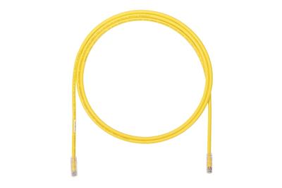 Panduit Category 6A Professional LAN 24AWG Solid Cable, Wire, 6.4mm Diameter, 0.5m, Yellow, UTP6AX0.5MYL