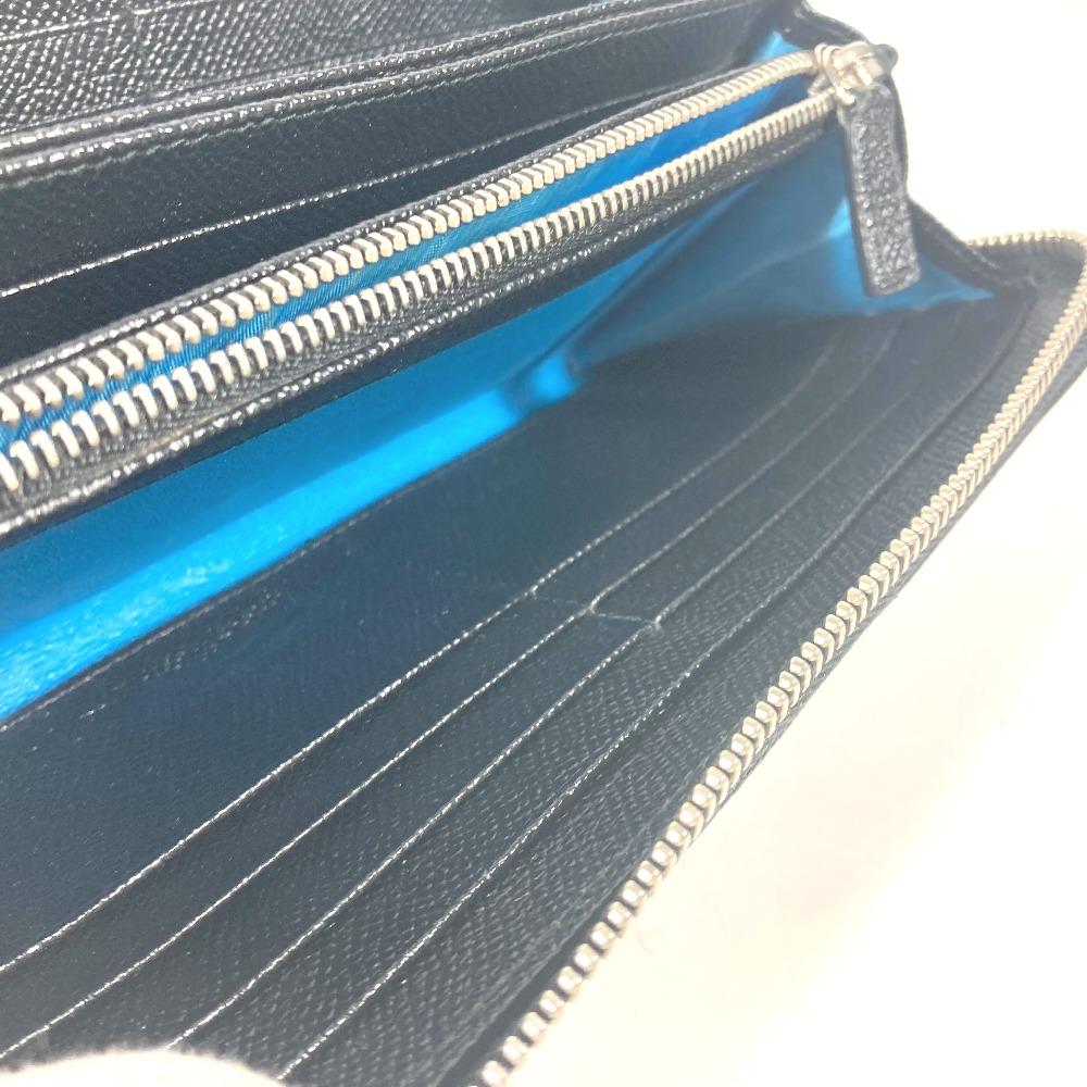 BVLGARI Bulgari Bulgari Zip Around Long Wallet Leather Black