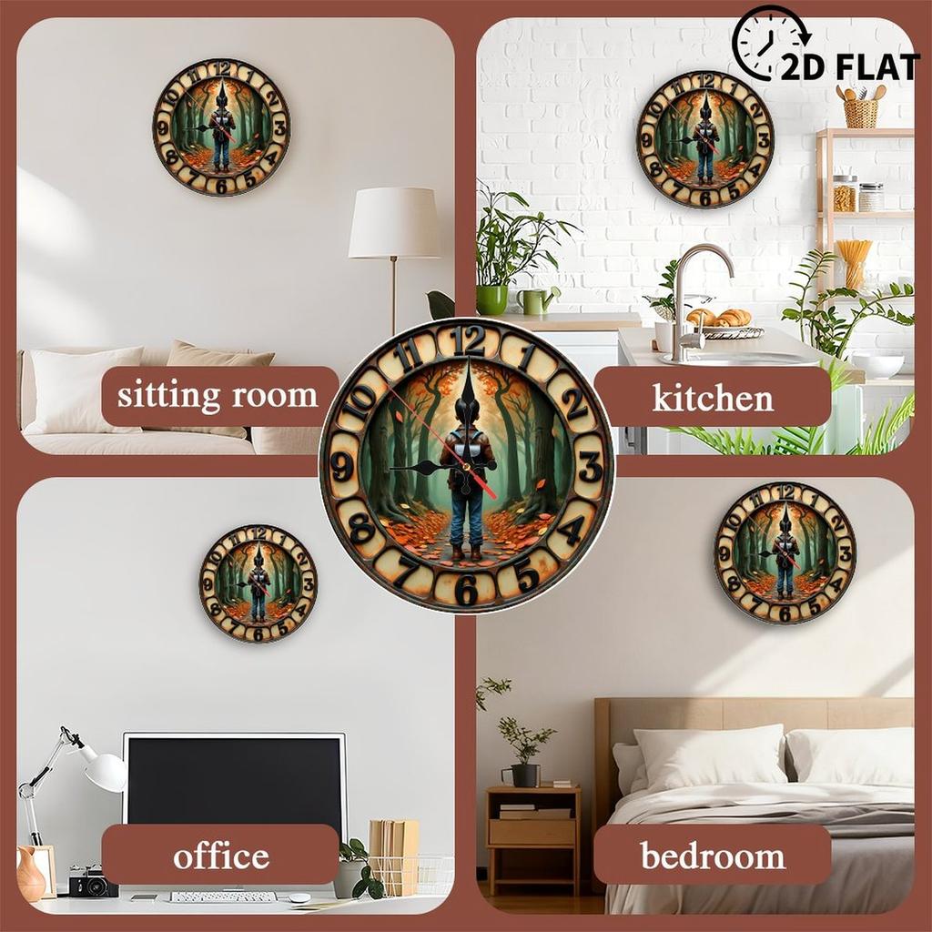 25x25cm Wooden Wall Clock for Client Appreciation and Business Thank You Gifts