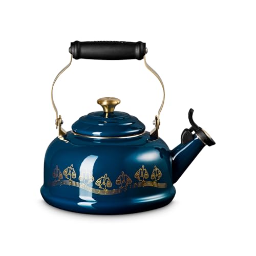 Le Creuset Mickey Mouse Fantasia/Classic Nuit Kettle, Gas/Induction Compatible [Official Japanese Product]