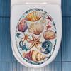 Underwater Shells Conches Starfish Bathroom Toilet and Home Beautification Stickers