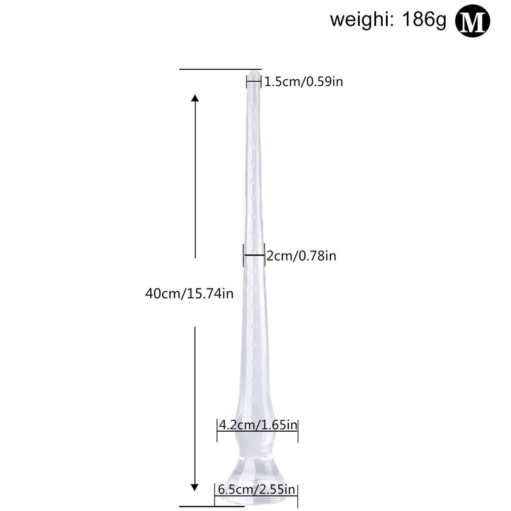 Duen Crystal Transparent Anal Cone Tail Butt Plug Unisex Anal Masturbation Device Sexy Back Court Butt Plug Anal Whip