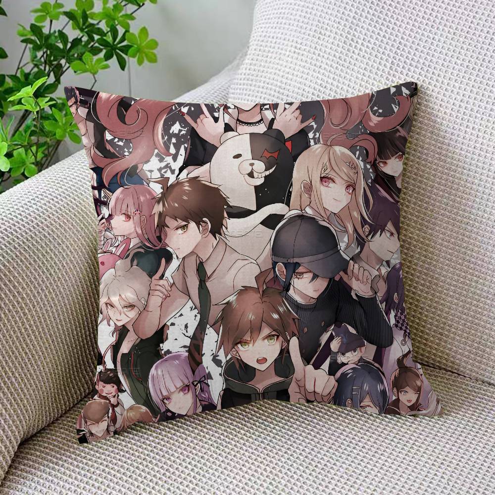 D-Danganronpa Classic Game Pillow Cover Sofa Cushion Cover Home Room Decoration Children Gift