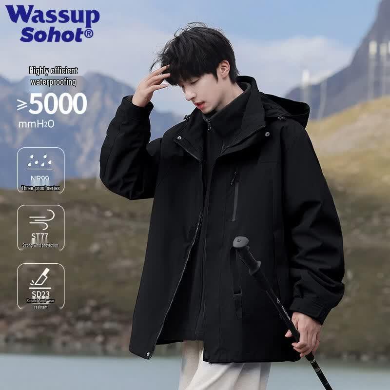 Wassup Sohot 3-in-1 Outdoor Hooded Jacket XL