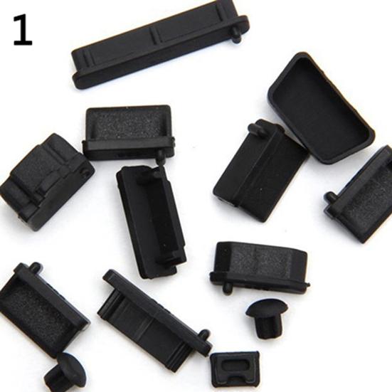 13Pcs Universal Silicone Anti Dust Port Plugs Cover Stopper for Laptop Notebook