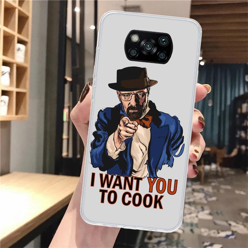 Breaking Bad TV Soft Phone Case For Xiaomi Poco X3 Pro X7 X6 X5 X4 NFC F6 F5 M5S M4 M3 F4 Gt F3 F2 F1 M2 Fundas Cover Poco X3 Pr