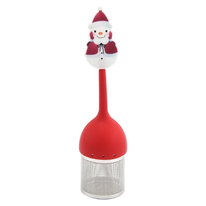 652F Silicone Tea Infuser Christmas Series Reusable Tea Diffuser Tea Filters 6 Styles