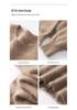 Cashmere Women's Round Neck Brushed Knit Sweater - 2025 Autumn/Winter Collection.
