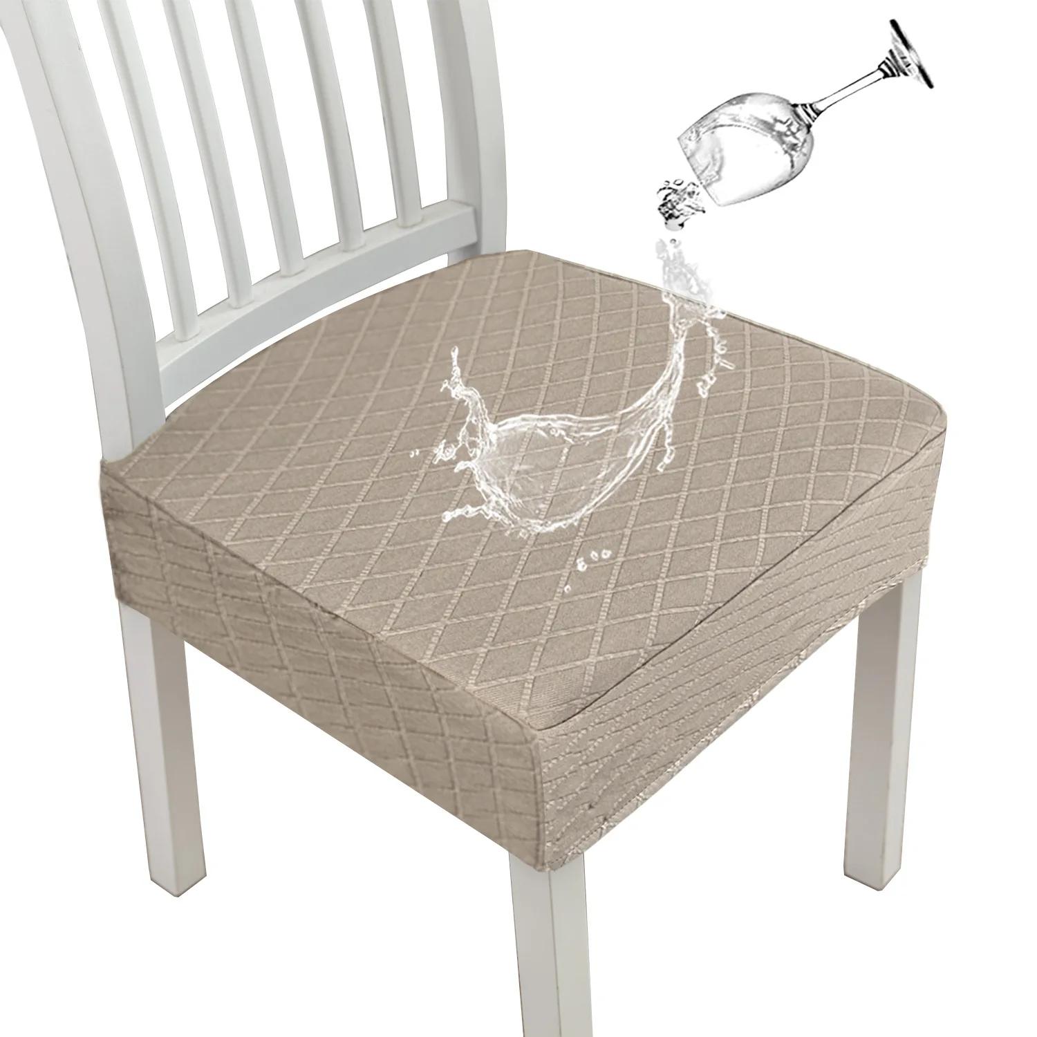 

Водостойкие чехлы для стульев Diamond Jacquard для дома, столовой, отеля, свадьбы, протектор стульев, черный, белый, серый чехол для сиденья стула 1Pcs Chair Cover