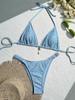 2026 Women's Brand New All Season Backless Fashion Sexy Lace Up Bikini 2-piece Set Split Swimsuit Beach Brazil