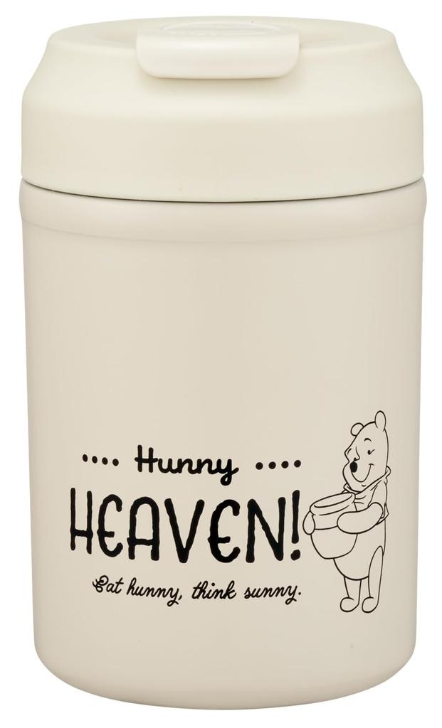 Skater Stainless Steel Easy Tumbler 380ml, Insulated, Cold, Vacuum-Resistant, Double-Walled Wall, Disney, Winnie-the-Pooh STEM4-A