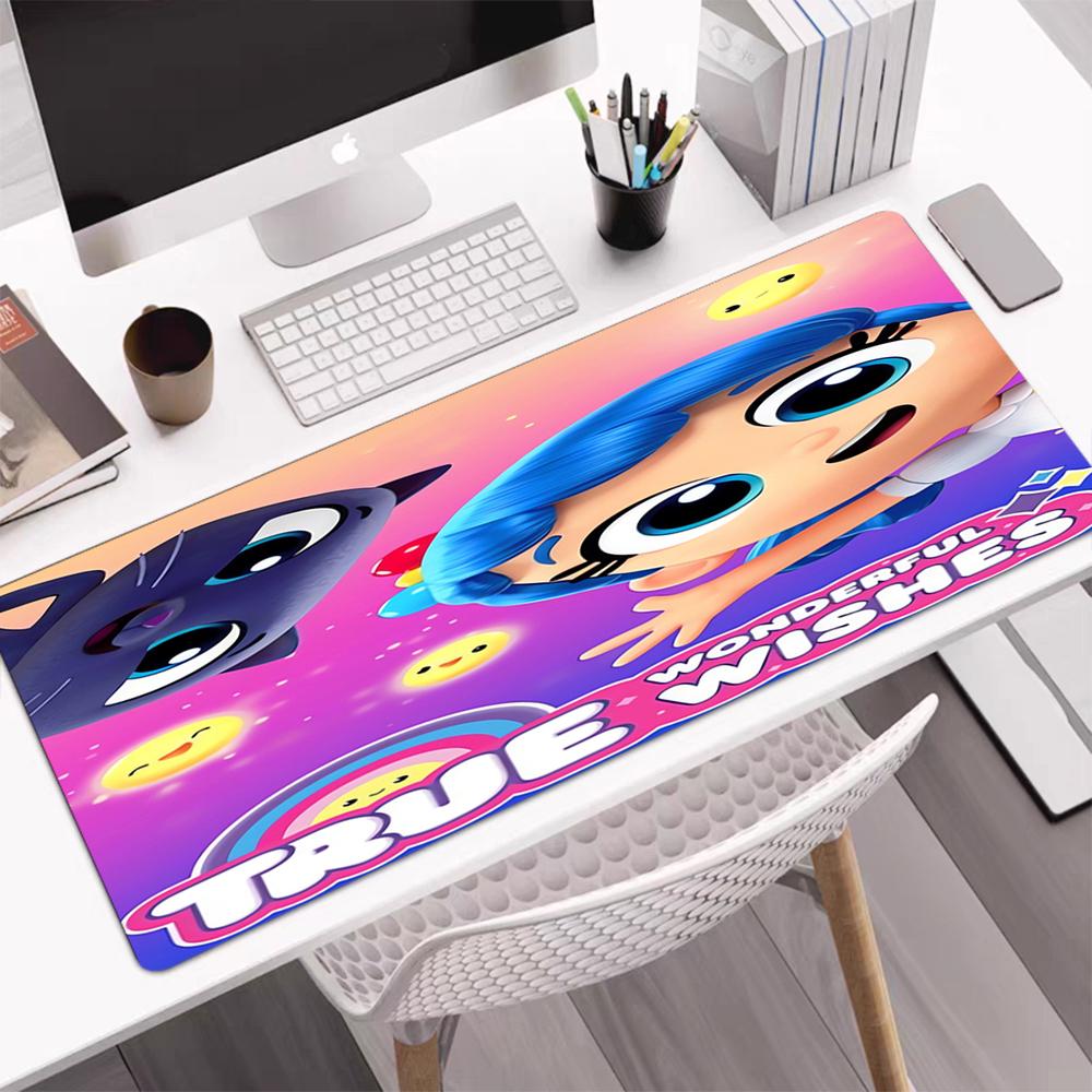 True and the Rainbow Kingdom Theme Mouse Pad, Non Slip Rubber Base, Multifunctional Office & Home Decor, Perfect for Workspace Personalization.