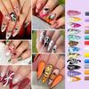 12 Colors Essentials Nail Art Pens Set Spring Summer Quick Dry Nail Polish Pens for Nail Art Design Drawing Liner Tools