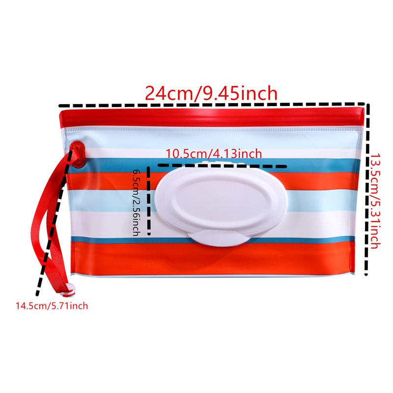2PC EVA Portable Snap-Strap Tissue Box Wet Wipes Bag Flip Cover Cosmetic Pouch Outdoor Useful Baby Stroller Accessories