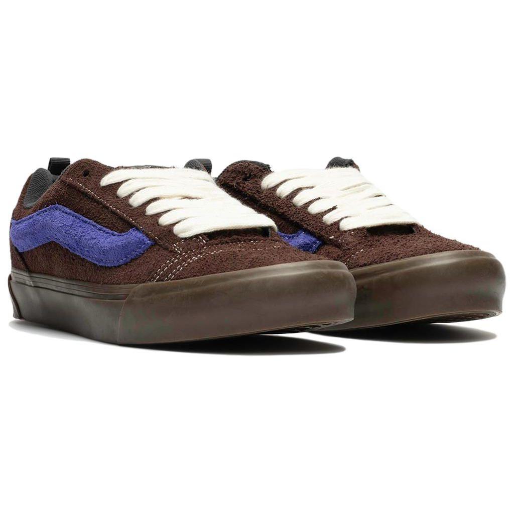 Vans SNS X  Knu Skool Leather Shock Absorbing Durable Low Top Skate Shoes Unisex sneaker Brown VN0007QDB7G1
