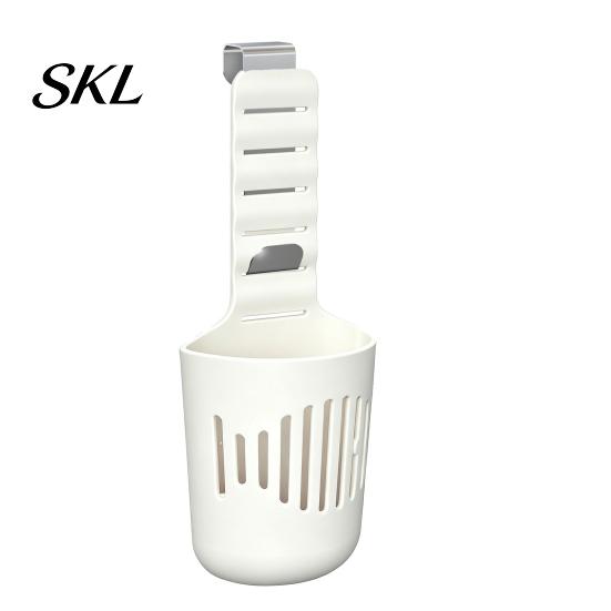 Cleaning Tablet Dispenser for Toilet Tank Holder, Adjustable Hanging Controlled Dispenser, with Rustproof Bleach Storage Basket Hook, Plastic Carrier