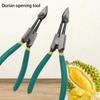 Alloy Durian Opener Shell Peeler With Comfort Ergonomic Handle Fruit Preparation Opening Tool Durian Sheller Clamp