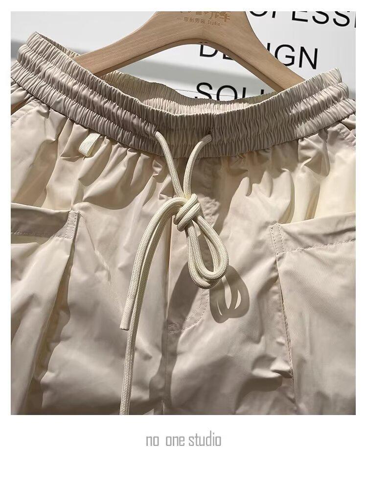 Herren-Sommershorts im koreanischen Stil, trendige lässige Oberbekleidung mit lockerer Passform