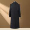 Men's Extra Long Wool Tweed Trench Coat - Business Formal Wear