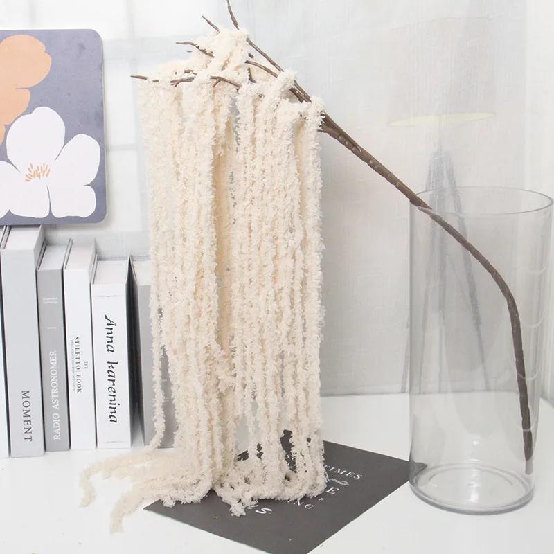 DIY Dried Flowers Hanging Amaranthus for Wedding Arch Bridal Bouquets Decor Eternal Lovers Tears Nordic Shop Windows Display